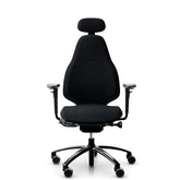 RH Mereo 220 Office  Chair Black Frame With Headrest