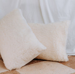 Bambi Lambswool Fleece Pillow Cover