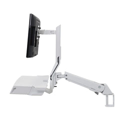 Ergotron SV Combo Arm with Worksurface & Pan - White