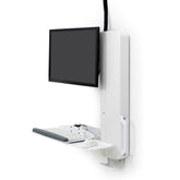 Ergotron StyleView® Sit-Stand Vertical Lift, High Traffic Area -White