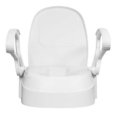 Toilet Seat Raiser With Armrests, Adjustable Height