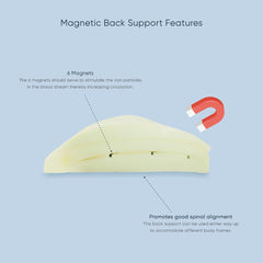 Therapeutic Pillow Magnetic Back Support - Traditional Foam