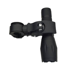 Flashlight and holder to suit electric wheelchair