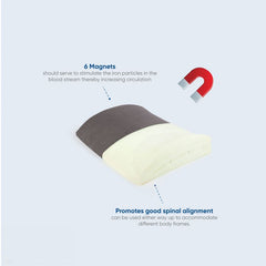 Therapeutic Pillow Magnetic Back Support - Traditional Foam