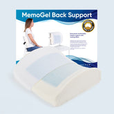 Therapeutic Pillow MemoGel Back Support - Cooling Back Pain Relief Chair Cushion