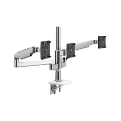 Humanscale MFlex in Triple with turret tilt, 2 x M2.1 12"Straight/Dynamic arm links, Clamp Mount