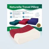 Therapeutic Pillow Naturelle Latex Travel Pillow - Half Regular Width for Easy Travel
