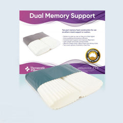 Therapeutic Pillow Thera-Med Dual Memory Support - Cushion or Back Support