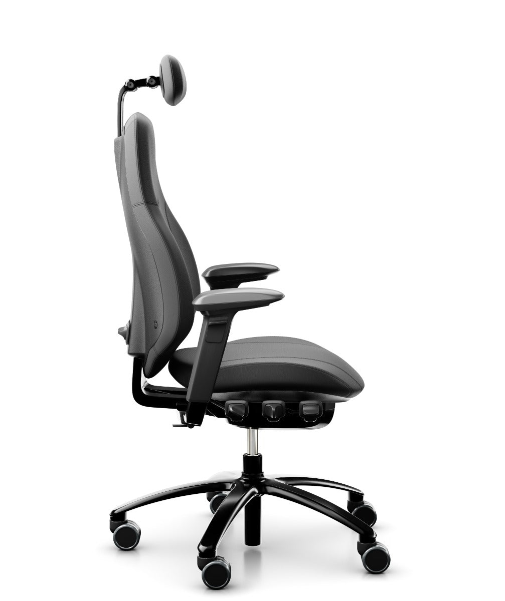 RH Mereo 220 Office  Chair Black Frame With Headrest