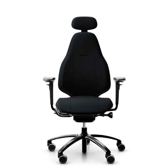 RH Mereo 220 Office  Chair Black Frame With Headrest - Black Select - Clearance