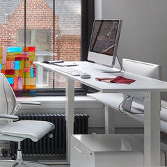 Humanscale Float Table Base Only Large 800 MC - White