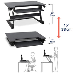 Ergotron WorkFit-TL, Sit-Stand Desktop Workstation