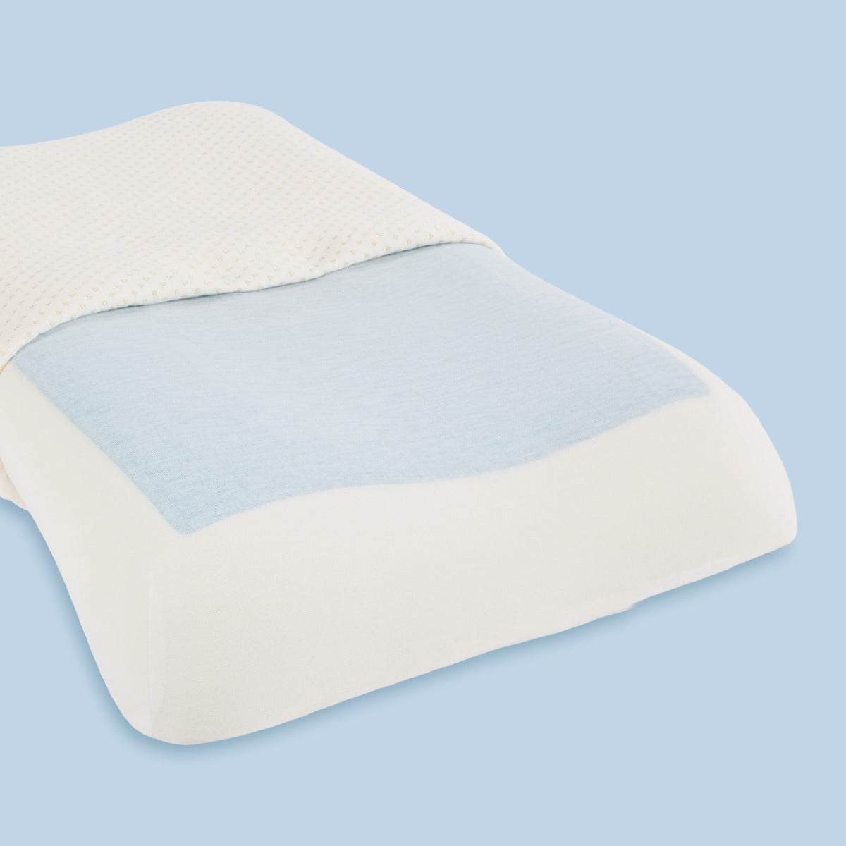 Therapeutic Pillow MemoGel Curve Pillow - Contour Comfort and Support with Cool Gel Feel