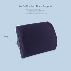 Therapeutic Pillow Koala Komfort Back Support - Adjustable Lumbar Back Support Chair Cushion