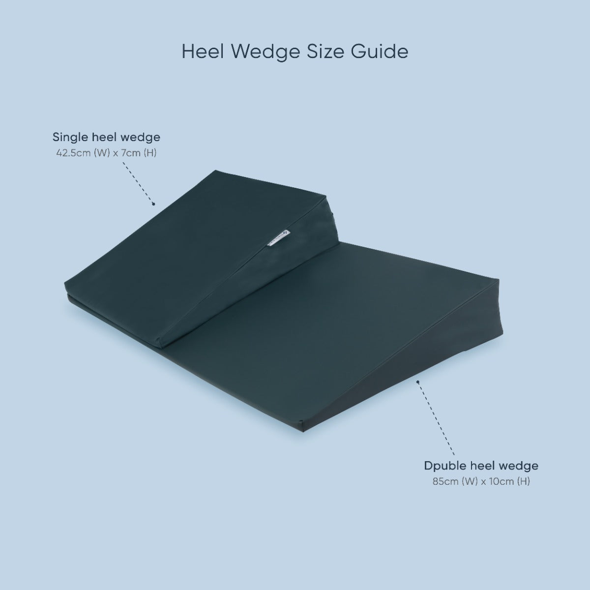 Therapeutic Pillow Single Heel Wedge - Heel Support Wedge Pillow