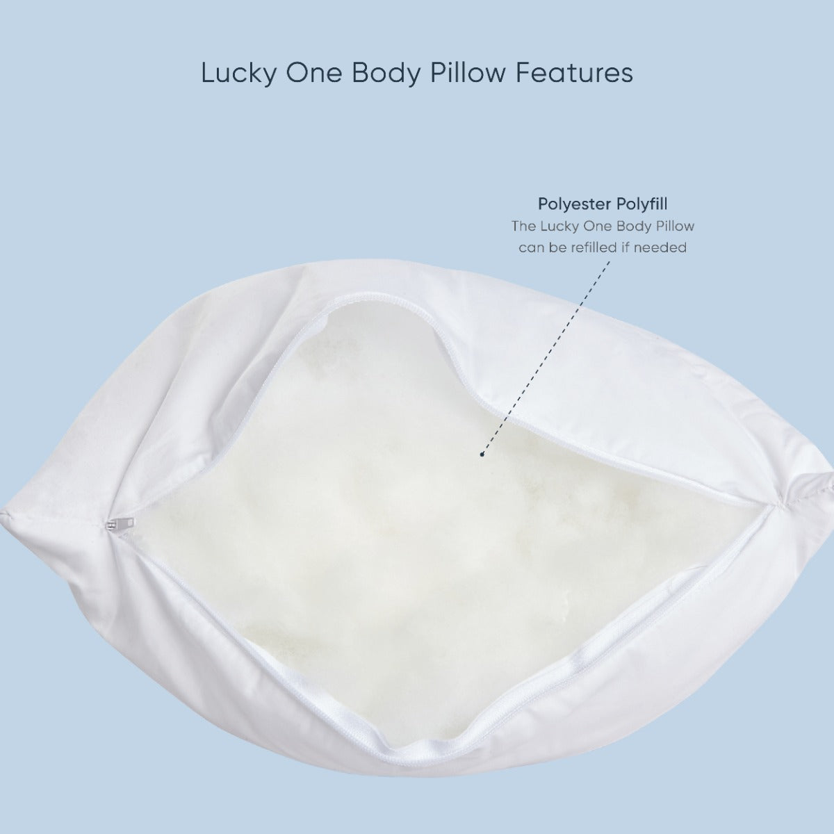 Therapeutic Pillow Lucky One Body Pillow - Best 'Straight' Positioning Pillow