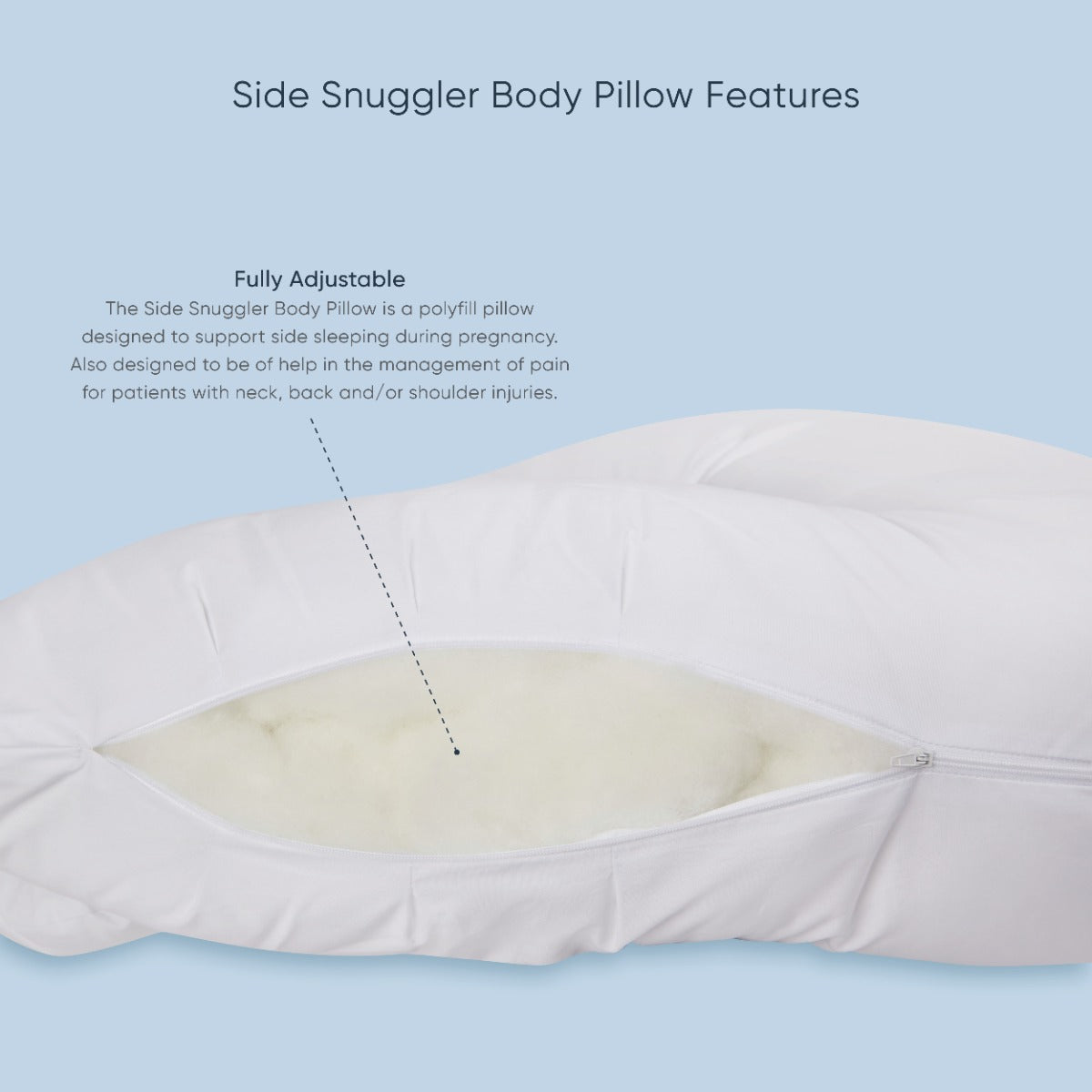 Therapeutic Pillow Side Snuggler Pillow