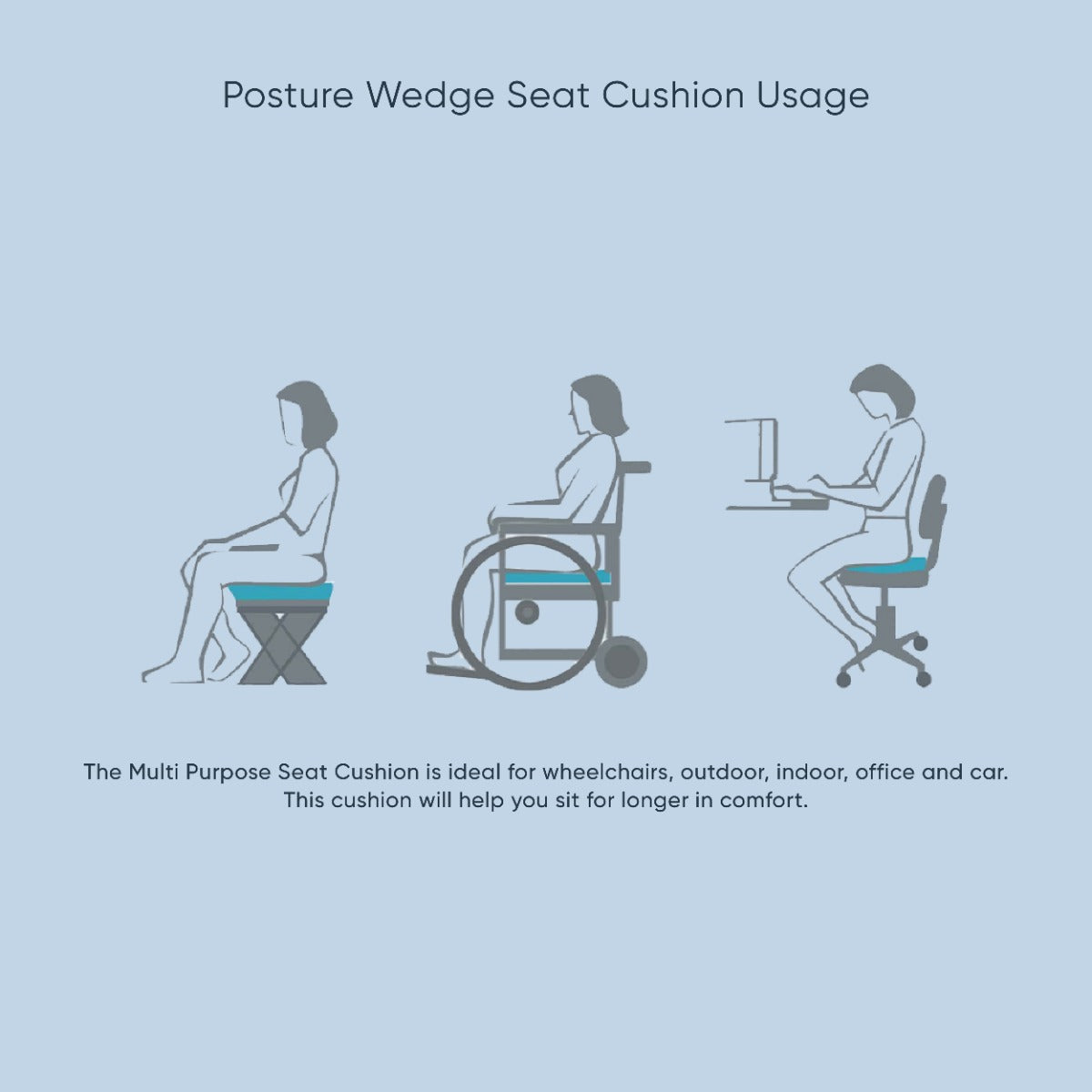 Therapeutic Pillow Posture Wedge Cushion