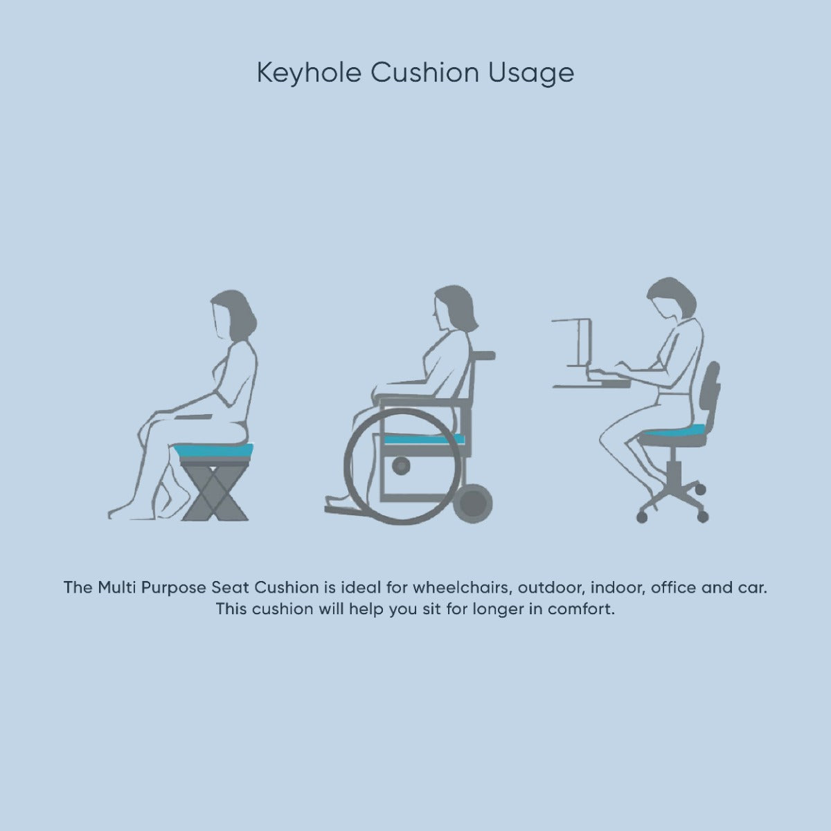 Therapeutic Pillow Keyhole Comfort Cushion