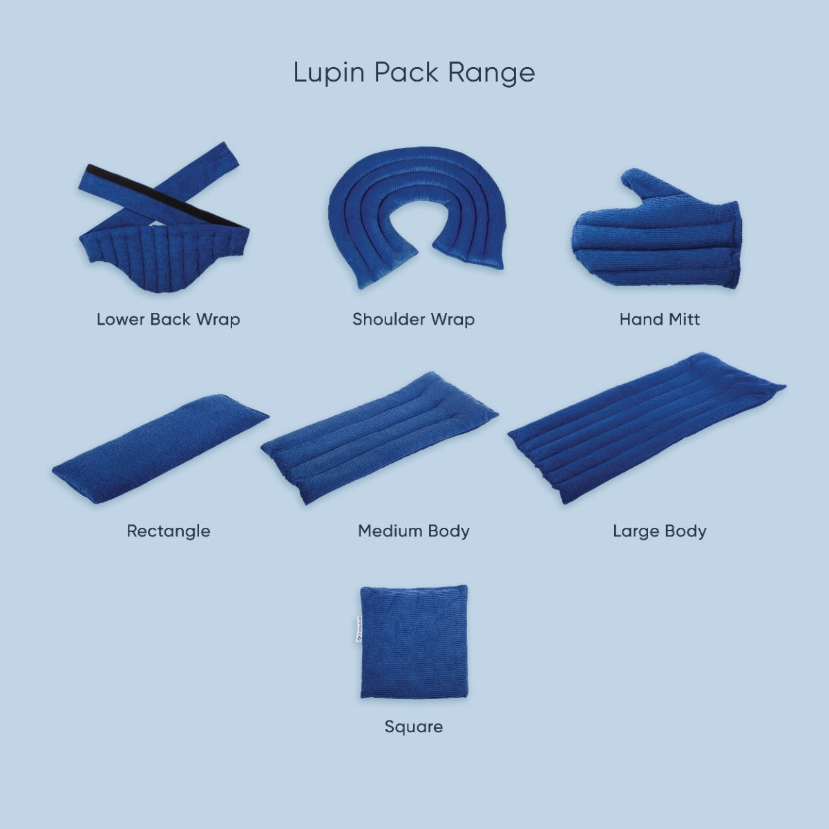 Therapeutic Pillow Natural Lupin Pack - Lower Back Wrap