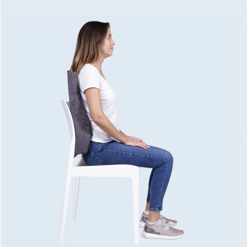 Therapeutic Pillow Contoured Back Support - Full Size Back & Spine Support Chair Cushion