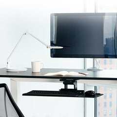 Humanscale Keyboard System 6F Big Platform Slim 22" Track White