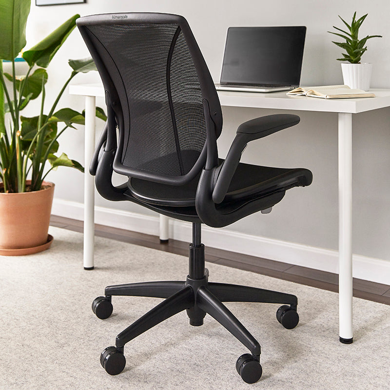 Humanscale World One Chair - Adjustable Arms Cascade Mesh Black