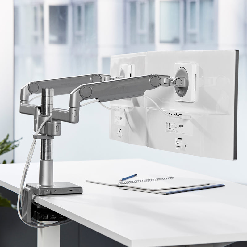 Humanscale MFlex Dual M2.1 Straight/Dynamic Clamp 12