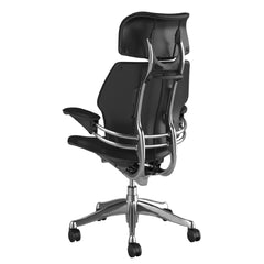 Humanscale Freedom Chair, Standard Duron Arms, Ticino Leather, Aluminium Base