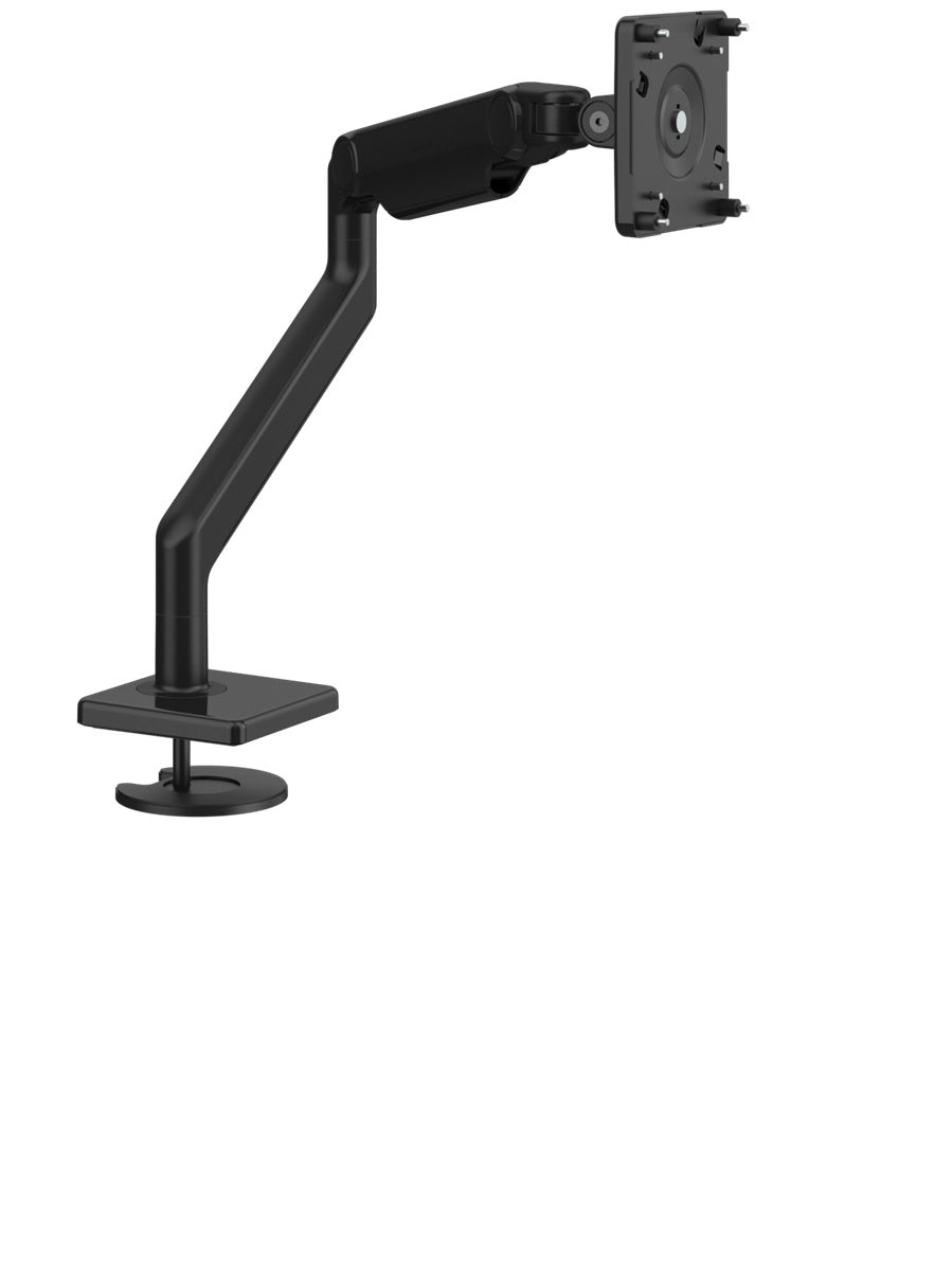 Humanscale M2.1 Single Monitor Arm, Angled/Dynamic Arm Link, Bolt-Thru Mount