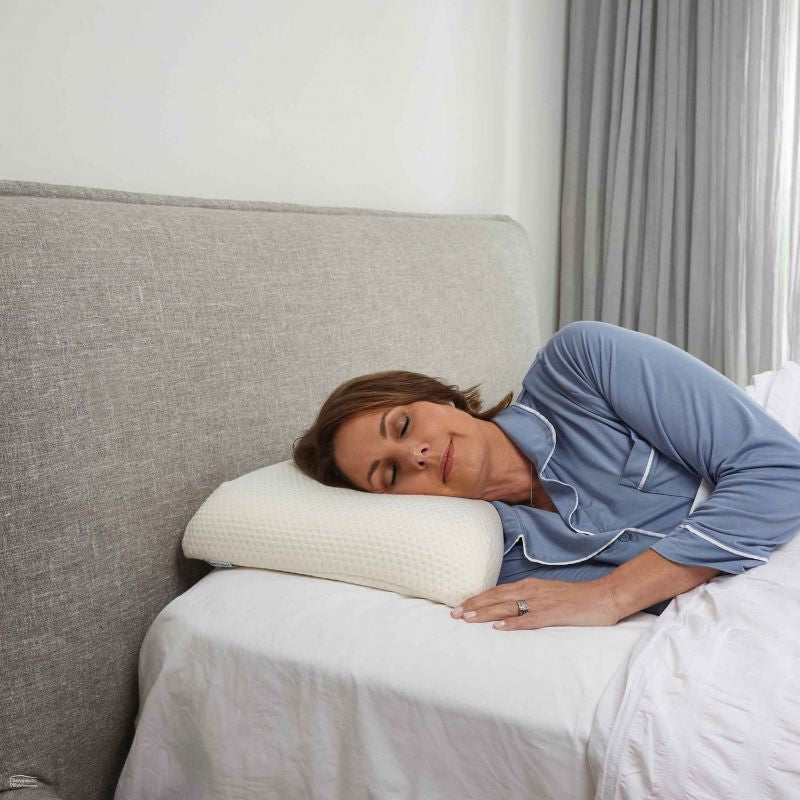 Therapeutic Pillow MemoGel Curve Pillow - Contour Comfort and Support with Cool Gel Feel