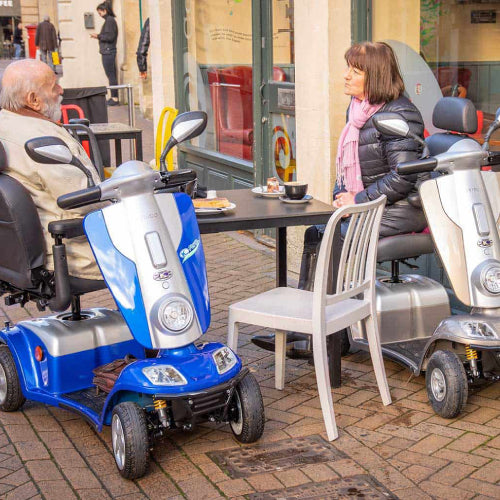Mid-Large mobility scooter outdoors