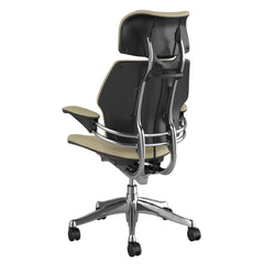 Humanscale Freedom Chair, Duron Arms, Vanilla Leather, Aluminium