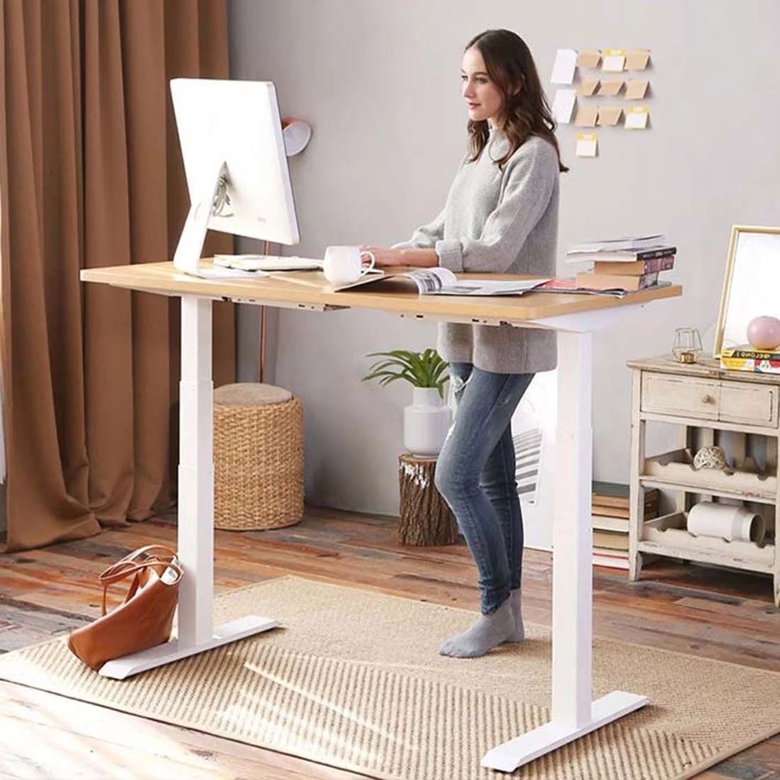 Adjustable Sit/Stand Desk - Dual Motor Frame - Humb.