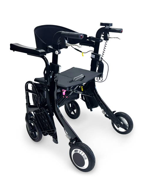 Redgum Steady Stride 2-in-1 Folding Electric Walker & Wheelchair
