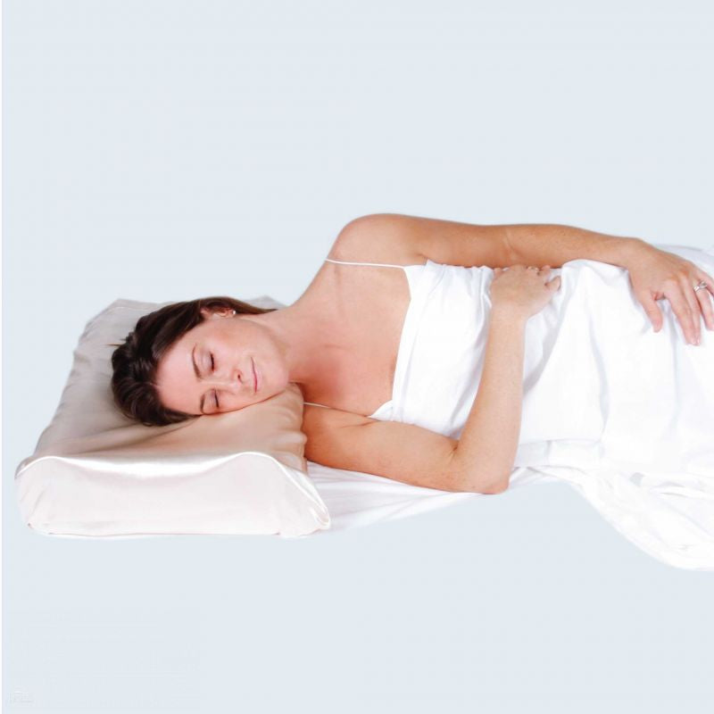 Therapeutic Pillow Satin Beauty Pillow - Contoured Memory Foam