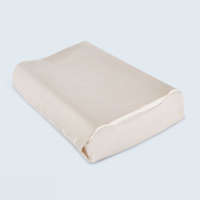 Therapeutic Pillow Satin Beauty Pillow - Contoured Memory Foam