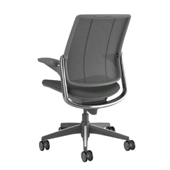 Humanscale Smart Chair, Adjustable Arms, Catena Mesh, Grey Frame