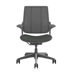 Humanscale Smart Chair, Adjustable Arms, Catena Mesh, Grey Frame