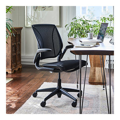Humanscale World One Chair - Adjustable Arms Cascade Mesh Black