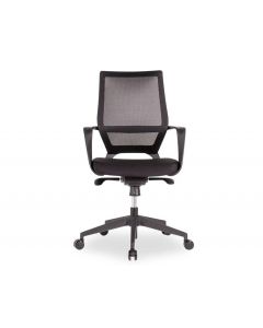 Mokum Office Chair - Black - Black Padded Seat