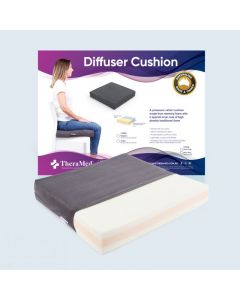 Therapeutic Pillow Diffuser Cushion - Pressure Diffusing Memory Foam Chair Cushion