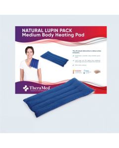 Therapeutic Pillow Natural Lupin Heat Pack - Medium Body Pillow Sized Natural Heating Pad