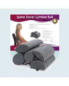 Therapeutic Pillow Spine Saver Lumbar Roll - Chiropractic Back Support Pillow
