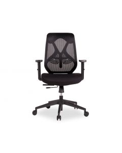 Trieste Office Chair - Black - Black Padded Seat