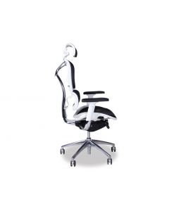 Vytas Black/White Office Chair - Headrest