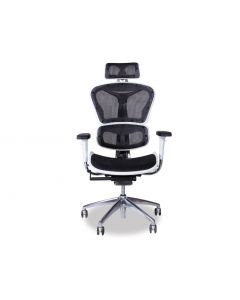 Vytas Black/White Office Chair - Headrest