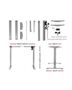 Artiss Desk - Sit Stand Riser Adjustable Height - Motorized Frame Only