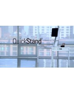 Humanscale Quickstand Sit/Stand Workstation Single Monitor, Black