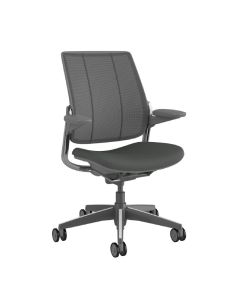 Humanscale Smart Chair, Adjustable Arms, Catena Mesh, Grey Frame